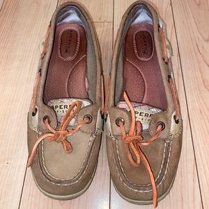 SPERRY PLAID SEQUIN ANGELFISH BOATSHOES WOMENS 7